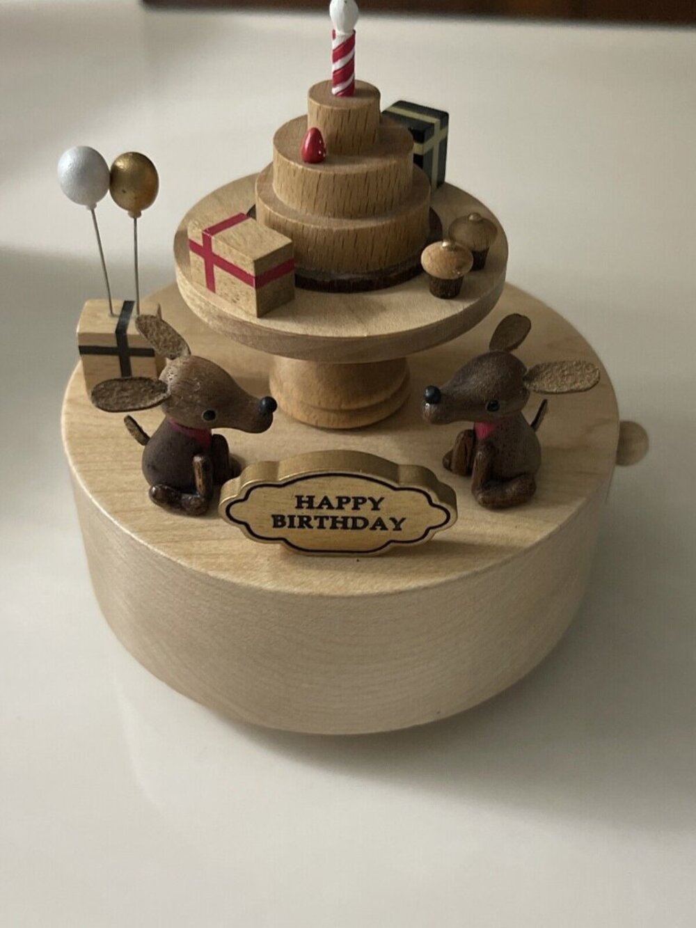 NWB PAPYRUS MUSIC BOX - Happy Birthday (Dog Theme)